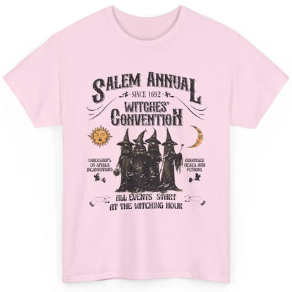 Retro Salem Annual Witches Convention Halloween Witch Magic Classic Unisex T-Shirt