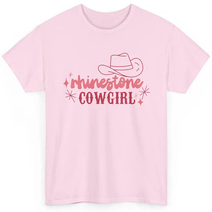 Retro Rhinestone Cowgirl Hippie Western Country Cowgirls Classic Unisex T-Shirt