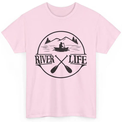 Retro River Life Is Better On The River Kayaking Canoe Classic Unisex T-Shirt