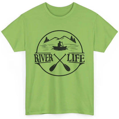 Retro River Life Is Better On The River Kayaking Canoe Classic Unisex T-Shirt