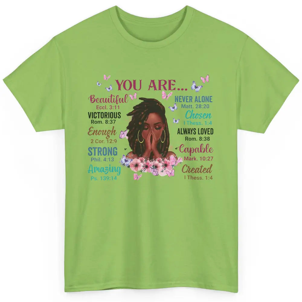 Black Girl God Says I Am Afro Woman Christian Religious Gift Classic Unisex T-Shirt
