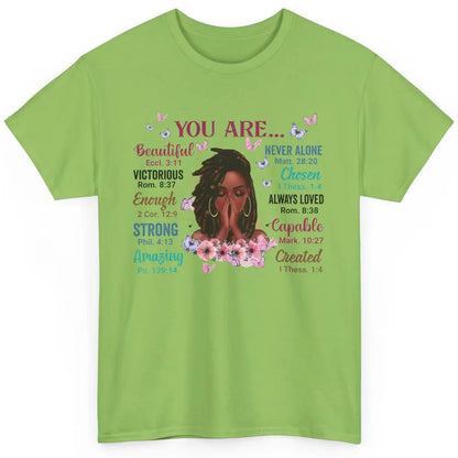 Black Girl God Says I Am Afro Woman Christian Religious Gift Classic Unisex T-Shirt