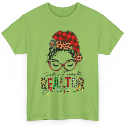 Merry Christmas Xmas Santa Messy Hair Realtor Real Estate Classic Unisex T-Shirt
