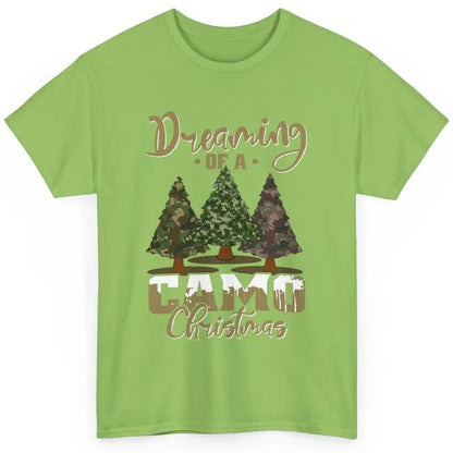 Christmas Tree Dreaming Of A Camo Christmas Veteran Gift Classic Unisex T-Shirt
