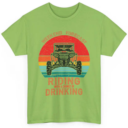 Vintage UTV Weekend Forecast Drinking Mud Riding SXS Life Classic Unisex T-Shirt