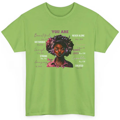 Black Girl Christian God Says I Am Bible Verse Religious Classic Unisex T-Shirt