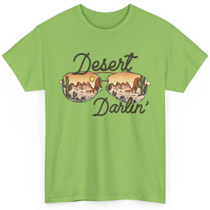 Retro Desert Darling Cactus Glasses Western Country Cowboy Classic Unisex T-Shirt