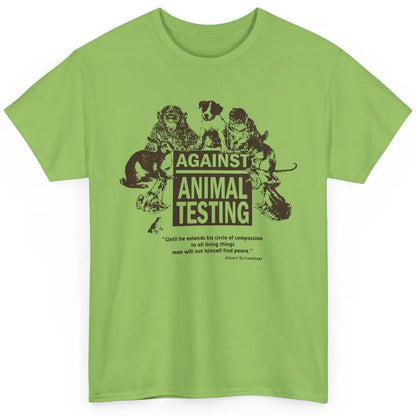 Against Animal Testing Farm Pet Liberation Right Vegan Retro Classic Unisex T-Shirt