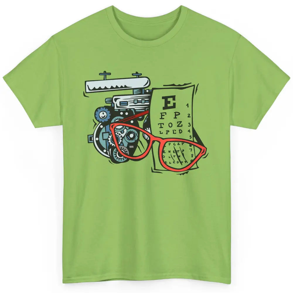 Optometry Tools Phoropter Eyeglasses Ophthalmology Optician Classic Unisex T-Shirt