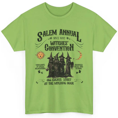 Retro Salem Annual Witches Convention Halloween Witch Magic Classic Unisex T-Shirt