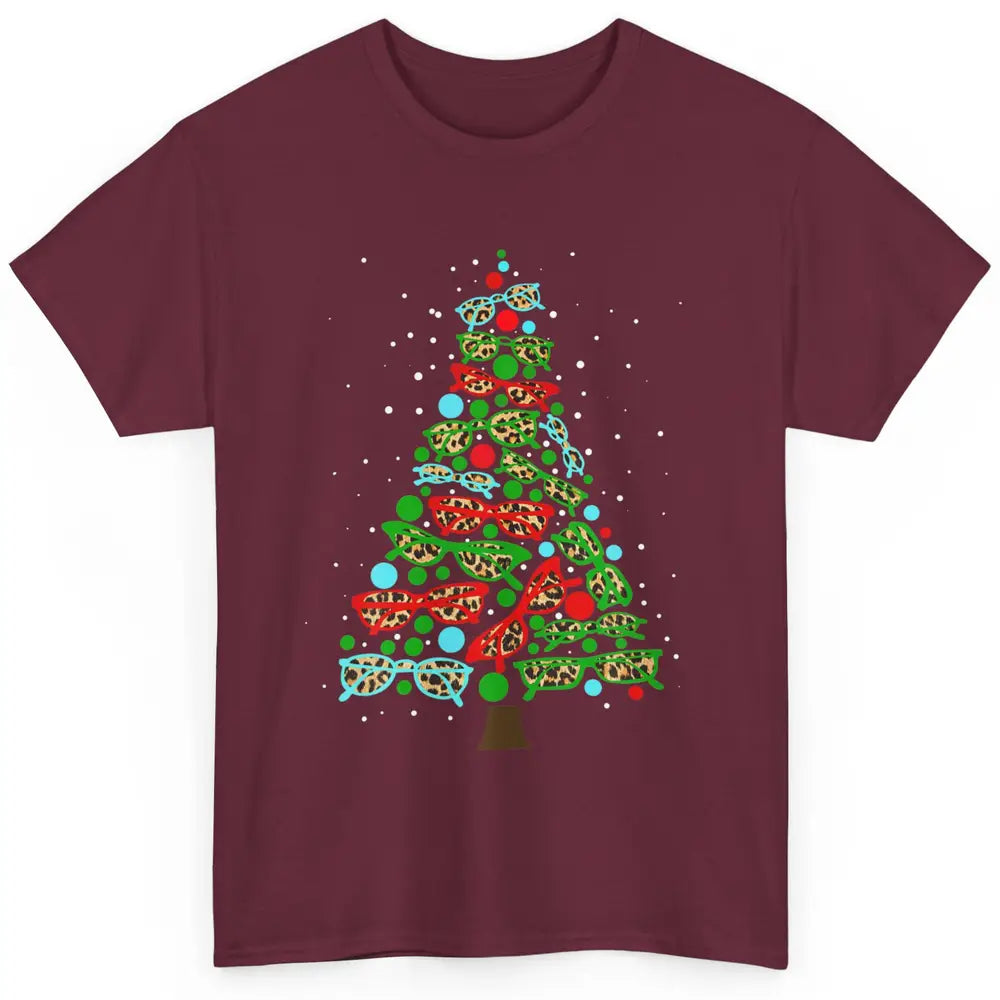 Optician Christmas Funny Xmas Tree Eyeglasses Optometrist Classic Unisex T-Shirt