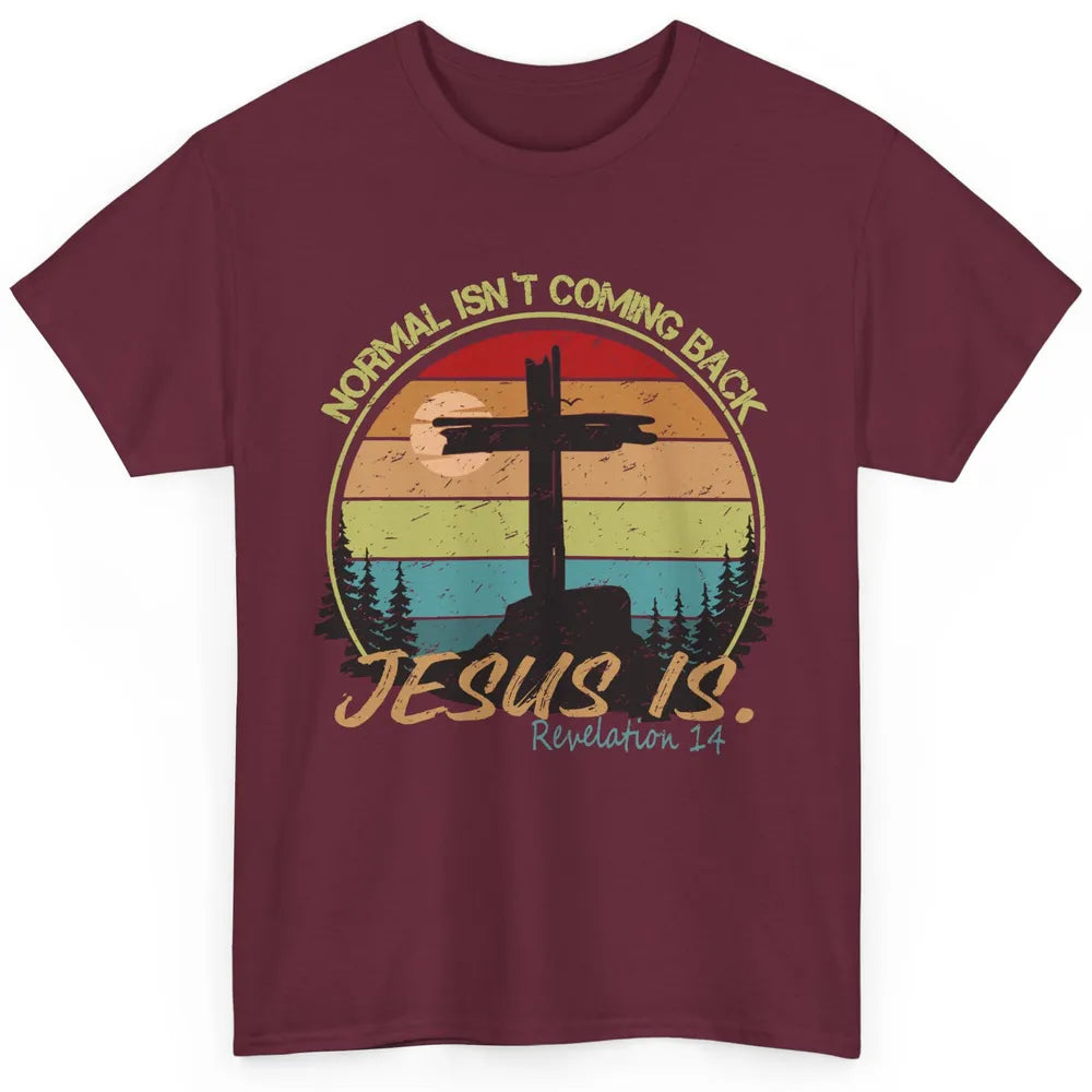 Vintage Normal Isn't Coming Back Jesus is Christian Western Classic Unisex T-Shirt