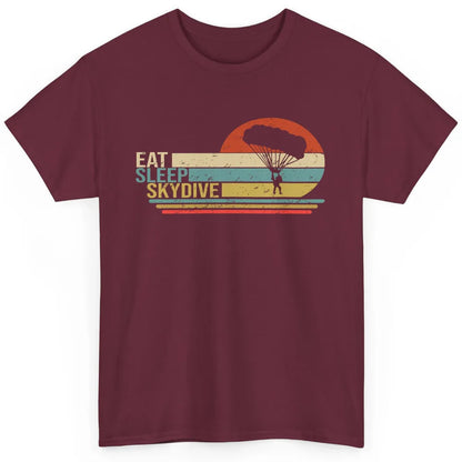 Vintage Skydiving Eat Sleep Skydive Parachute Skydiver Gift Classic Unisex T-Shirt