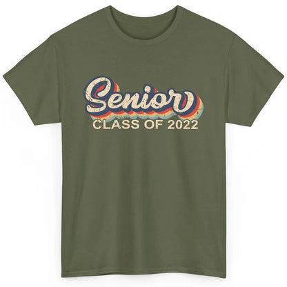 Vintage Retro Senior 2022 Graduation Class Of 2021 Men Women Classic Unisex T-Shirt