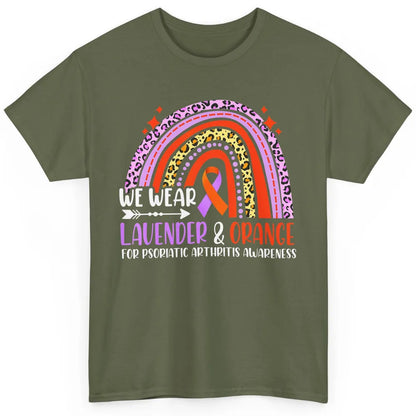 Wear Lavender Orange Rainbow Psoriatic Arthritis Month PsA Classic Unisex T-Shirt