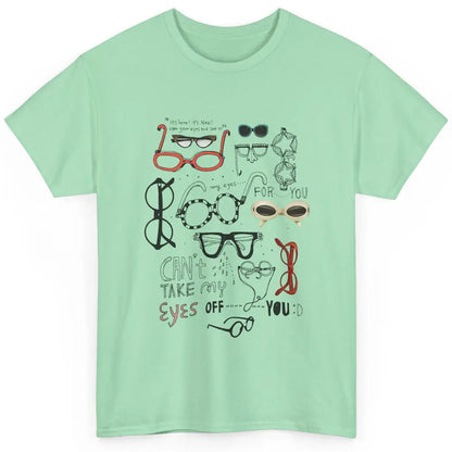 Optometrist Multiple Eyeglasses Hand Drawn Ophthalmologist Classic Unisex T-Shirt