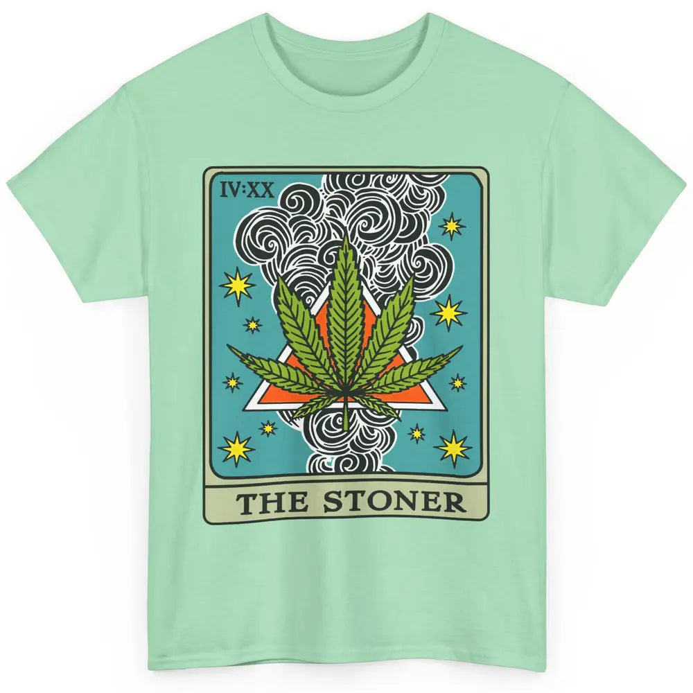Vintage Weed The Stoner Tarot Card Weed Cannabis Marijuana Classic Unisex T-Shirt