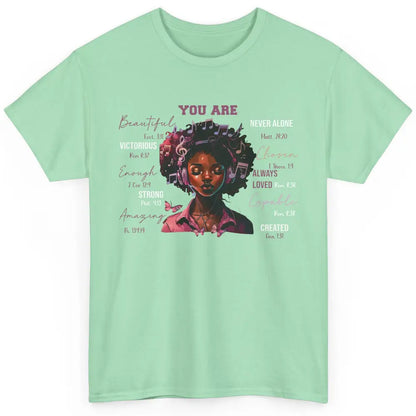 Black Girl Christian God Says I Am Bible Verse Religious Classic Unisex T-Shirt