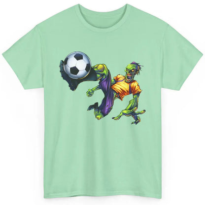 Zombie Soccer Striker Halloween Soccer Player Costume Gift Classic Unisex T-Shirt