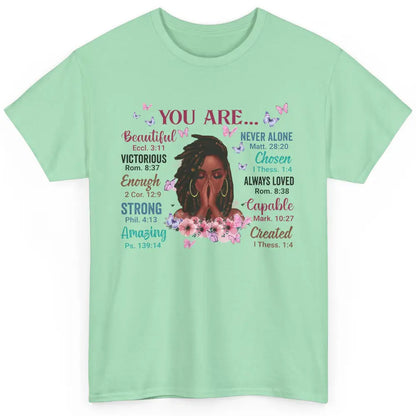 Black Girl God Says I Am Afro Woman Christian Religious Gift Classic Unisex T-Shirt