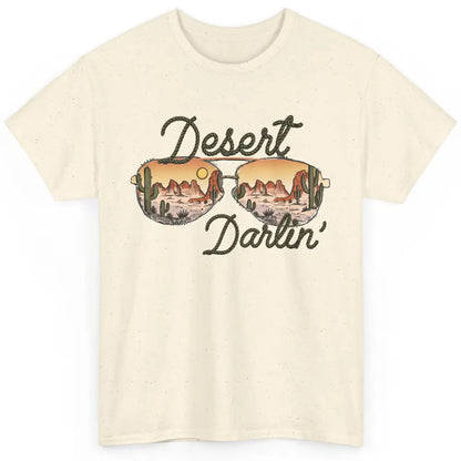 Retro Desert Darling Cactus Glasses Western Country Cowboy Classic Unisex T-Shirt