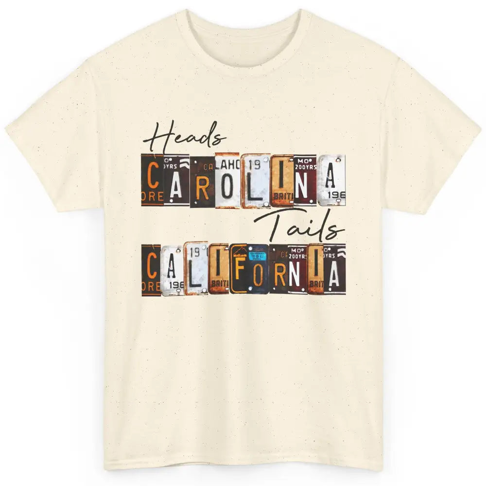Vintage Heads Carolina Tail California Western Country Gift Classic Unisex T-Shirt