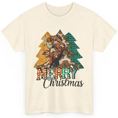 Rodeo Mom Cowgirl Christmas Tree Western Country Cowboy Gift Classic Unisex T-Shirt