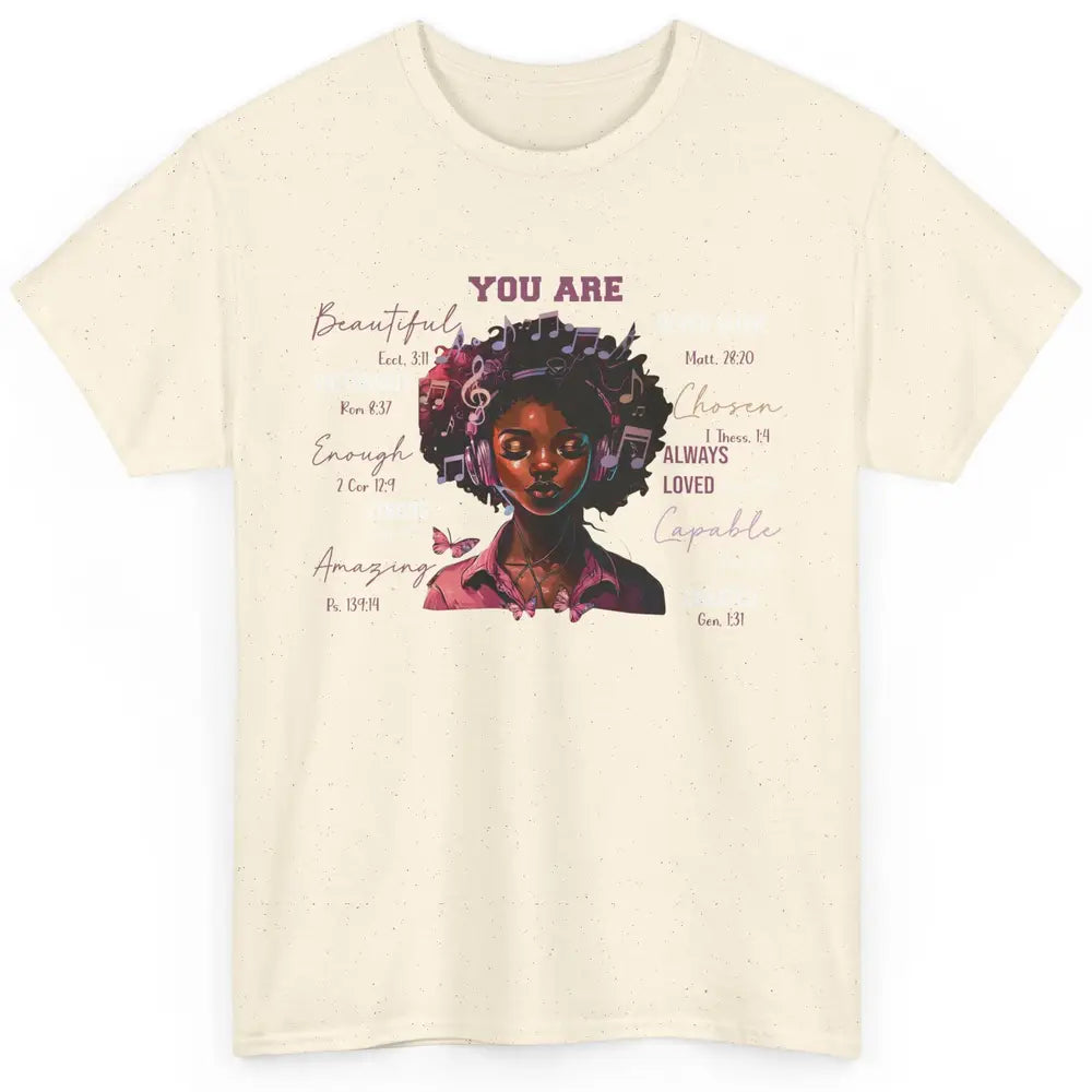 Black Girl Christian God Says I Am Bible Verse Religious Classic Unisex T-Shirt