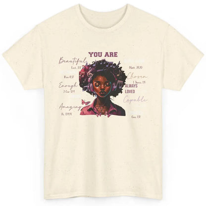 Black Girl Christian God Says I Am Bible Verse Religious Classic Unisex T-Shirt