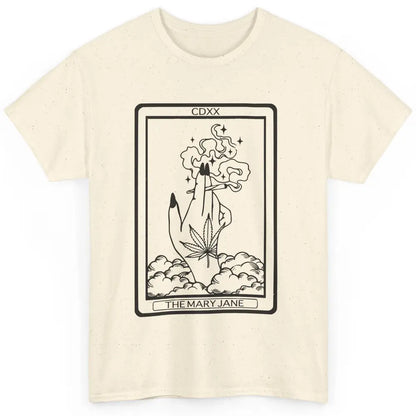 Vintage Weed Mary Jane Tarot Card Weed Smoker Smoking Lady Classic Unisex T-Shirt