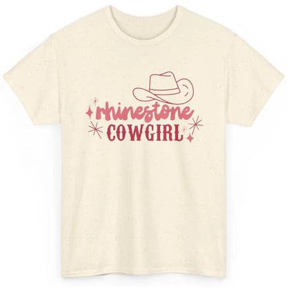 Retro Rhinestone Cowgirl Hippie Western Country Cowgirls Classic Unisex T-Shirt