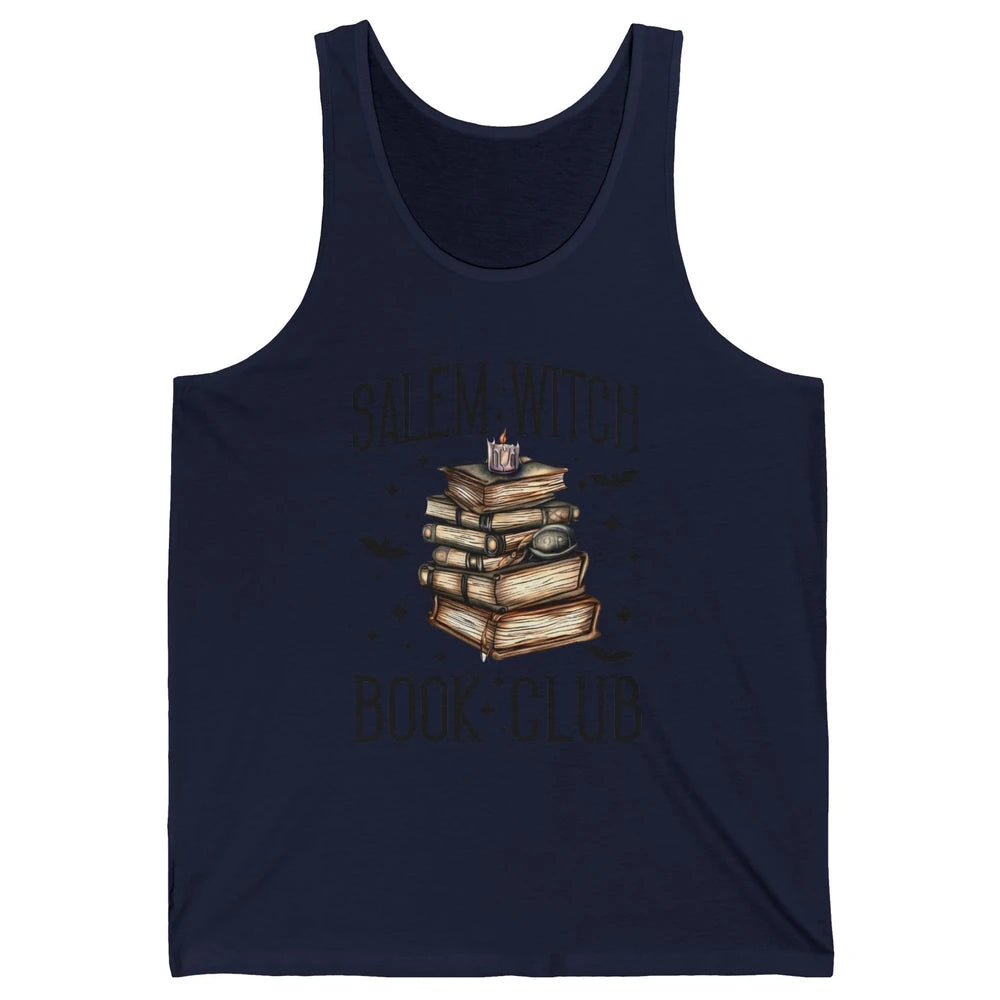 Retro Halloween Salem Witch Book Club Booknerd Reading Lover Unisex Jersey Tank
