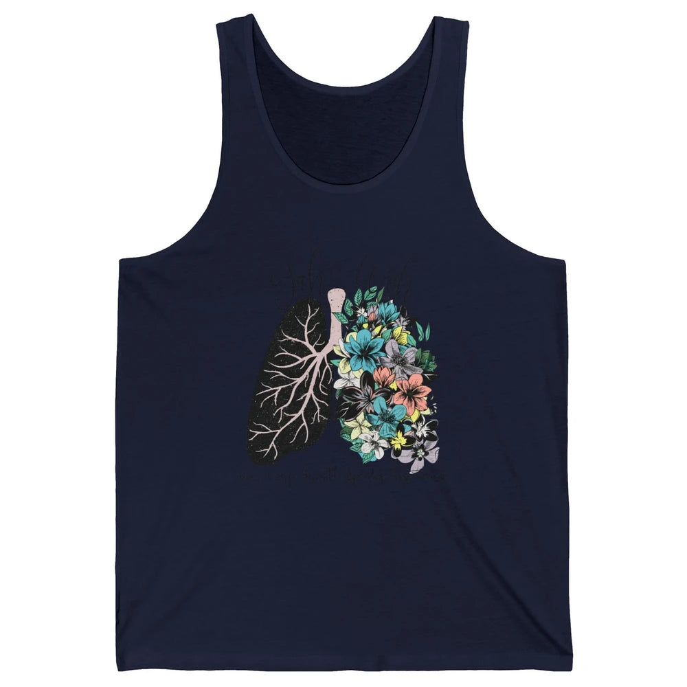 Floral Lung Our Very Breath Speaks His Name YHWH Christian Unisex Jersey Tank