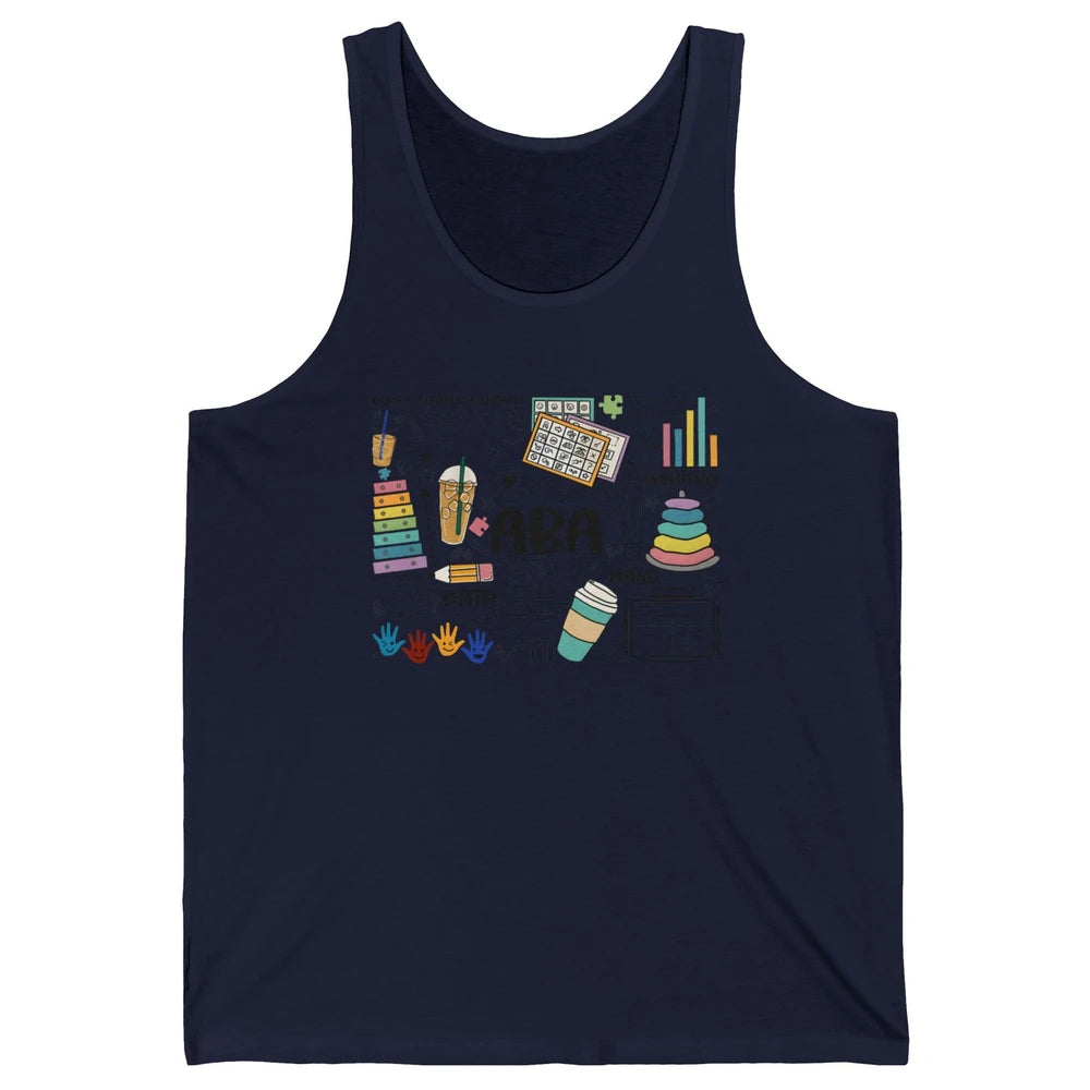 ABA Applied Behavior Analysis Sped Teacher RBT Therapist Unisex Jersey Tank