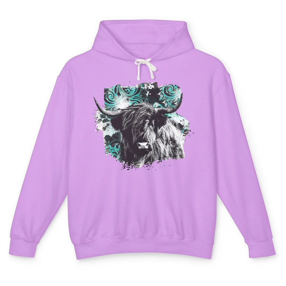 Highland Cow Western Country Cow Darling Highland Cow Lovers Unisex Lightweight Hoodie