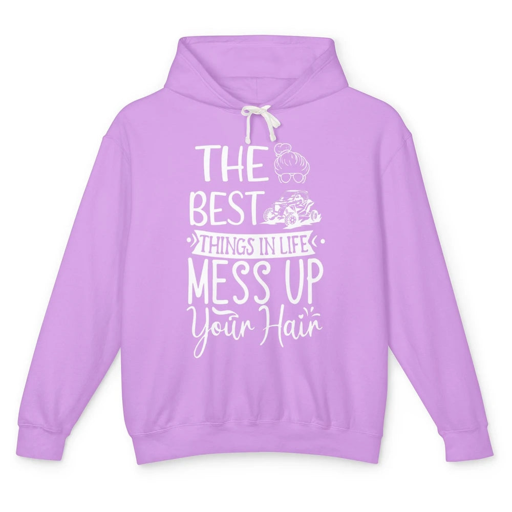 Messy Up Your Hair Women Mud Rider UTV Retro ATV SXS Offroad Unisex Lightweight Hoodie