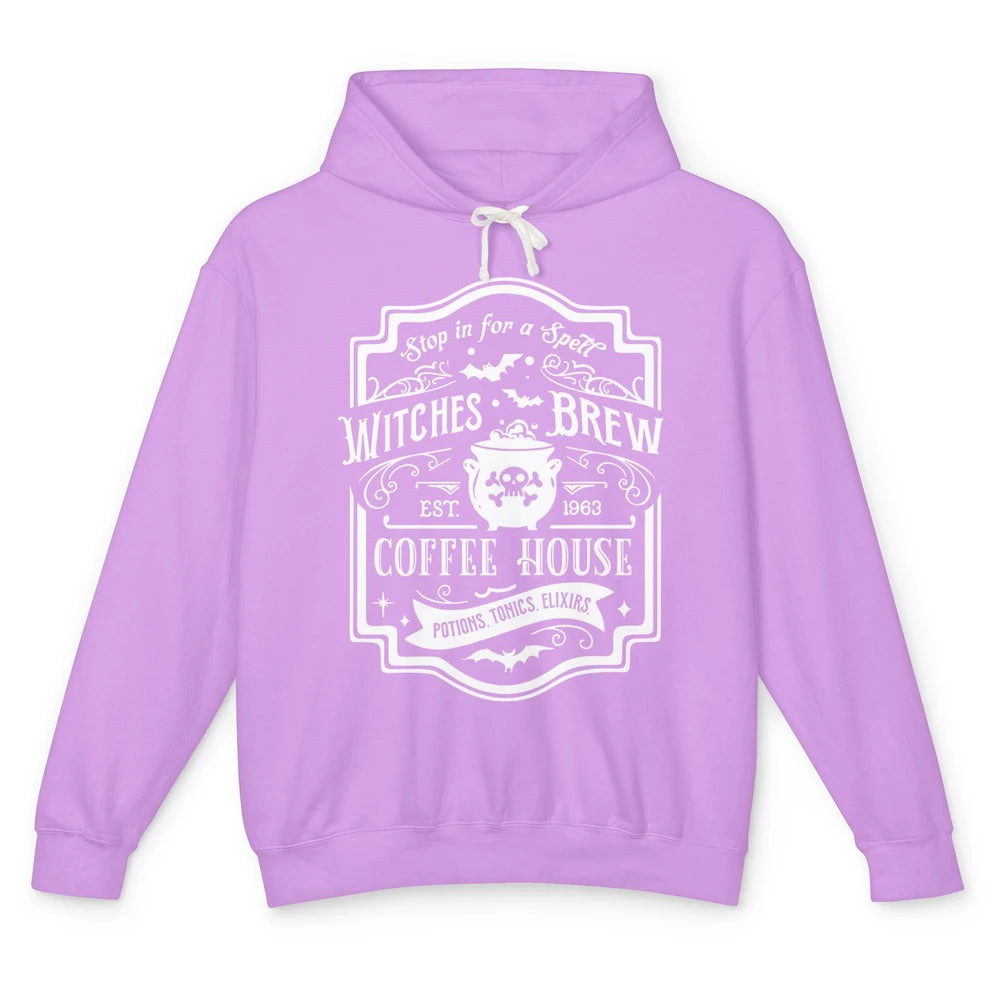 Halloween Witches Brew Coffee House Est 1963 Halloween Witch Unisex Lightweight Hoodie
