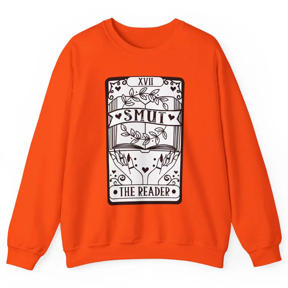 Retro Smut The Reader Tarot Card Halloween Book Lovers Unisex Crewneck Sweatshirt
