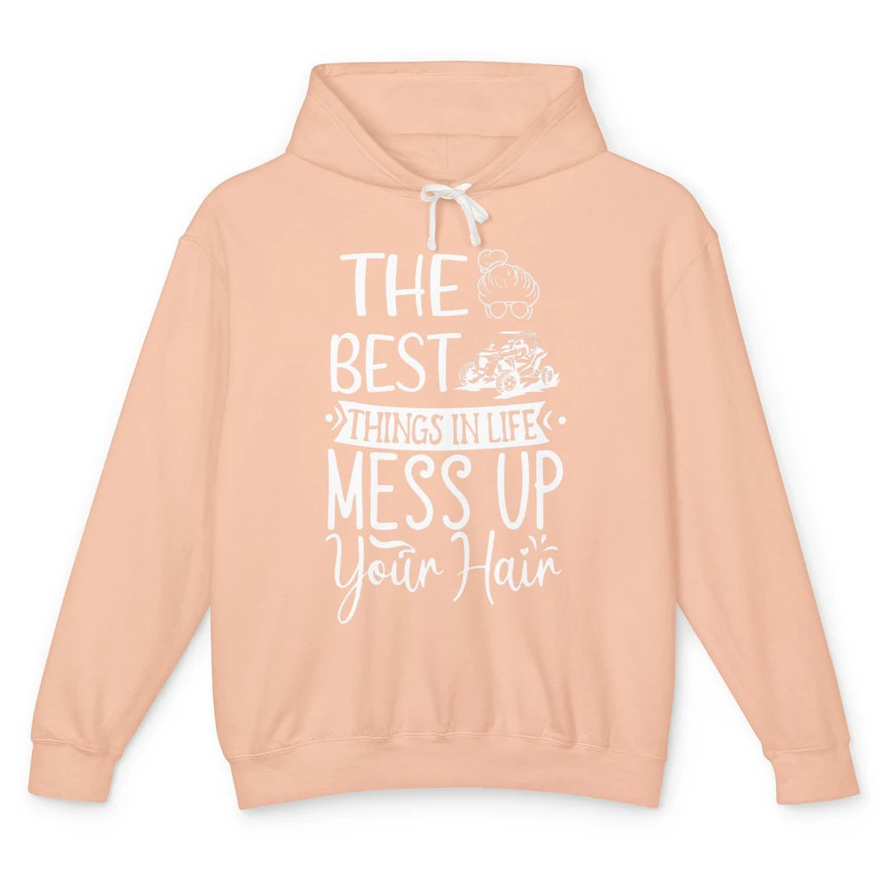 Messy Up Your Hair Women Mud Rider UTV Retro ATV SXS Offroad Unisex Lightweight Hoodie