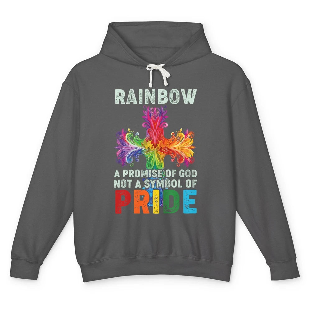Cool Rainbow Cross Pride God Jesus Christian LGBT Gay Symbol Unisex Lightweight Hoodie