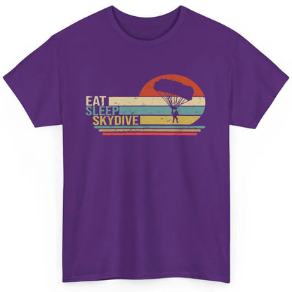 Vintage Skydiving Eat Sleep Skydive Parachute Skydiver Gift Classic Unisex T-Shirt
