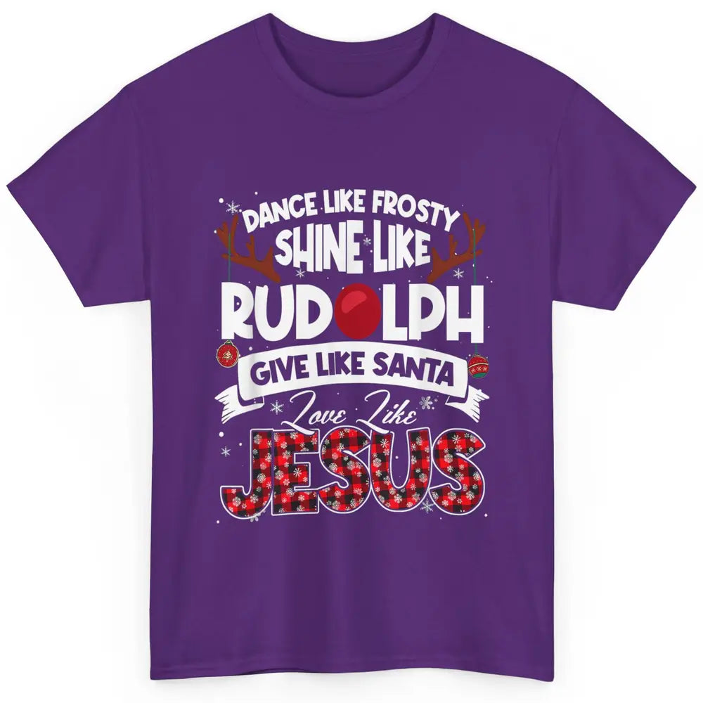 Merry Christmas Santa Frosty Rudolph Jesus Xmas God Reindeer Classic Unisex T-Shirt