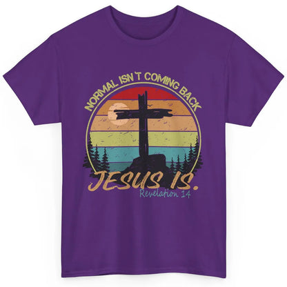 Vintage Normal Isn't Coming Back Jesus is Christian Western Classic Unisex T-Shirt