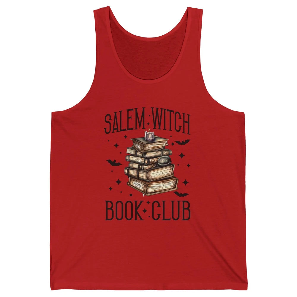 Retro Halloween Salem Witch Book Club Booknerd Reading Lover Unisex Jersey Tank