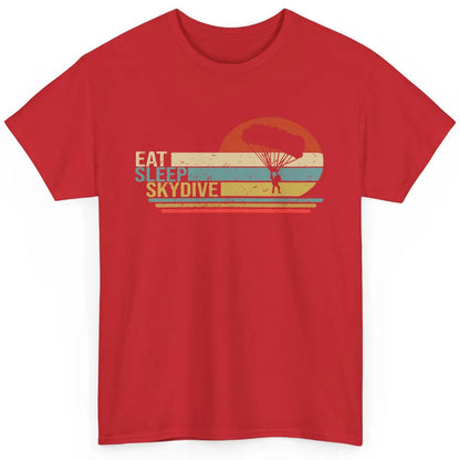 Vintage Skydiving Eat Sleep Skydive Parachute Skydiver Gift Classic Unisex T-Shirt