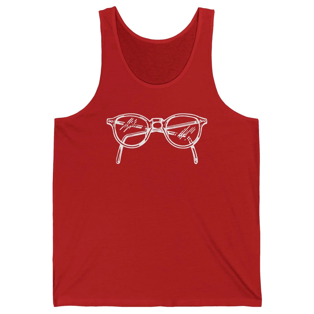 Vintage Eyeglasses Optician Optometrist Eye Doctor Gift Unisex Jersey Tank