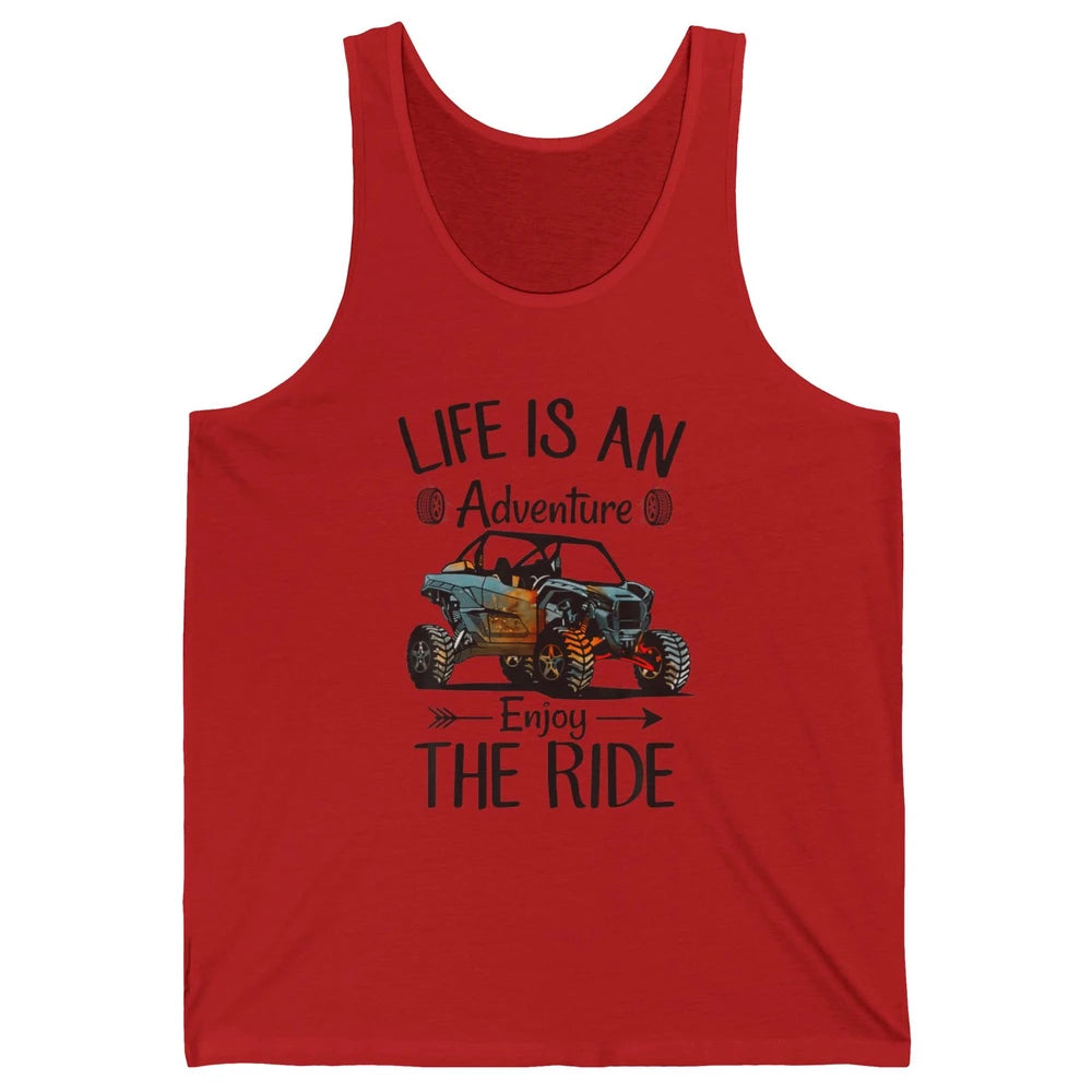 Retro Enjoy The Ride ATV Rider UTV Mud Riding SXS Offroad Unisex Jersey Tank