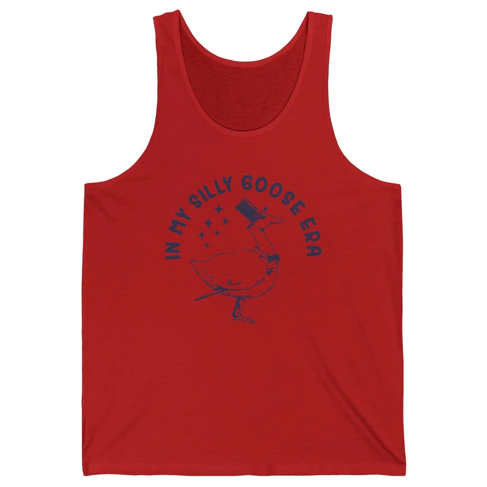 Funny In My Silly Goose Era Silly Goose Sarcastic Goose Meme Unisex Jersey Tank