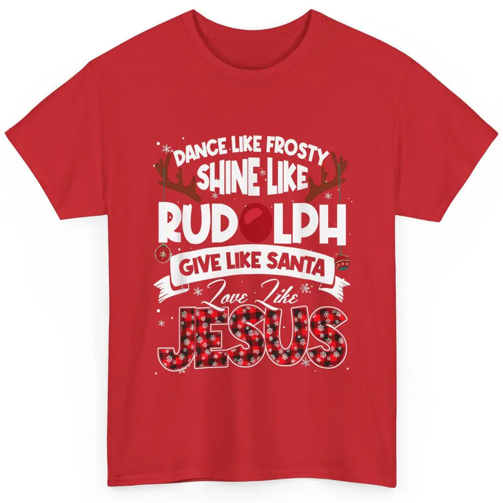 Merry Christmas Santa Frosty Rudolph Jesus Xmas God Reindeer Classic Unisex T-Shirt