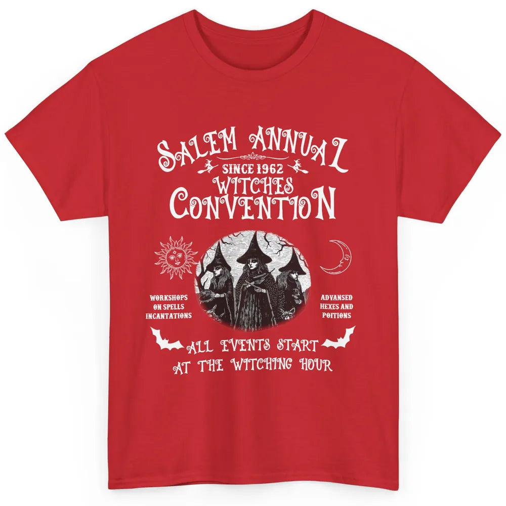 Retro Salem Annual Witches Convention Halloween Witch Magic Classic Unisex T-Shirt